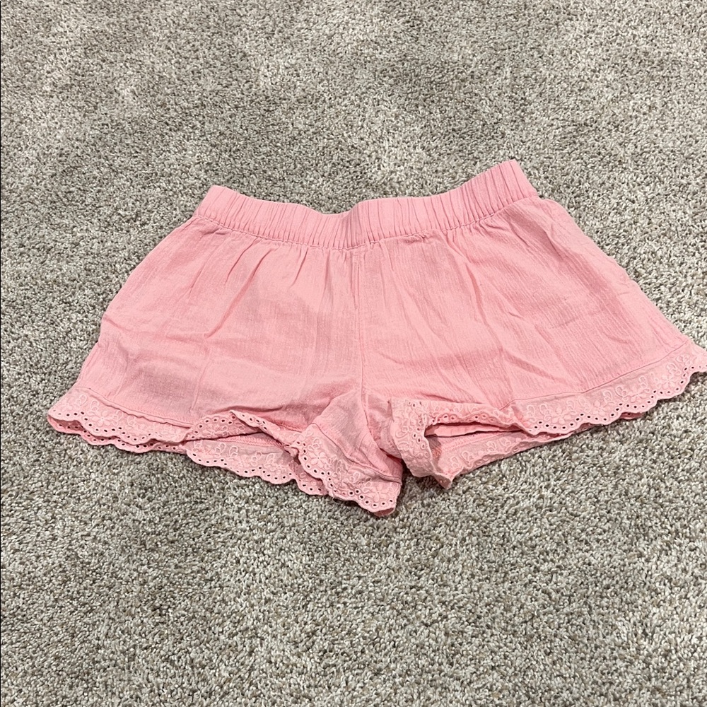 Janie & Jack Eyelet Trim Gauze Short, size 5